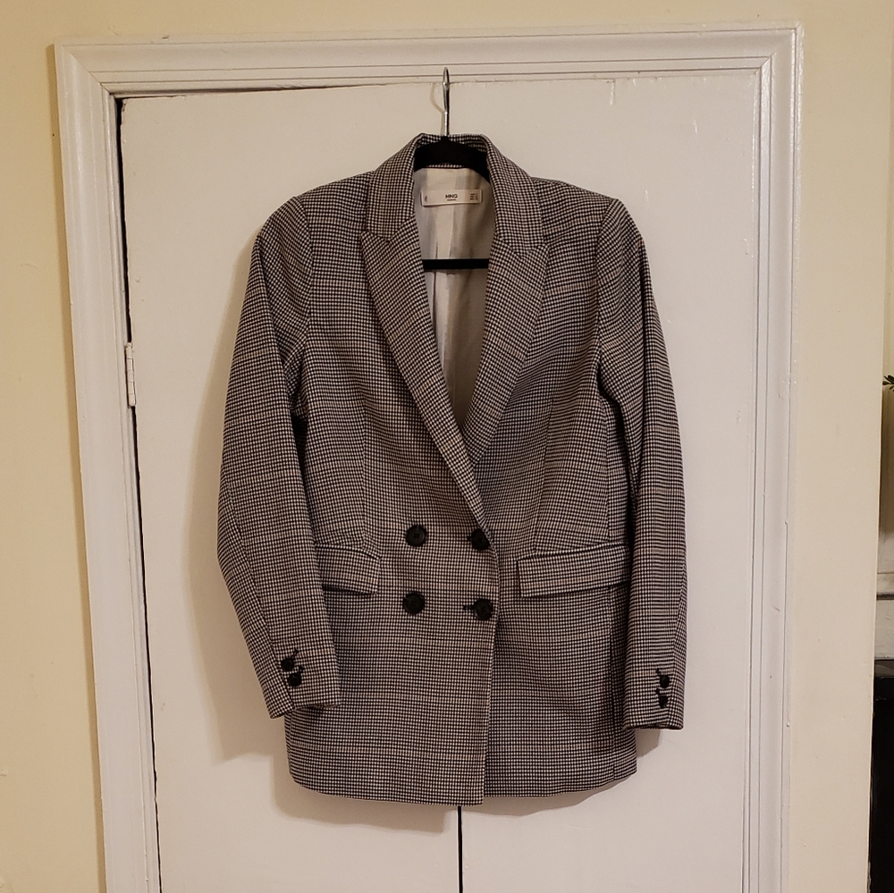 Mango Check Blazer